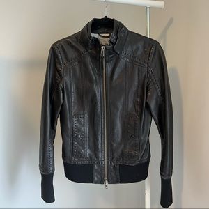 Black Mackage Leather Jacket Exclusively for Aritzia ELLIE size S